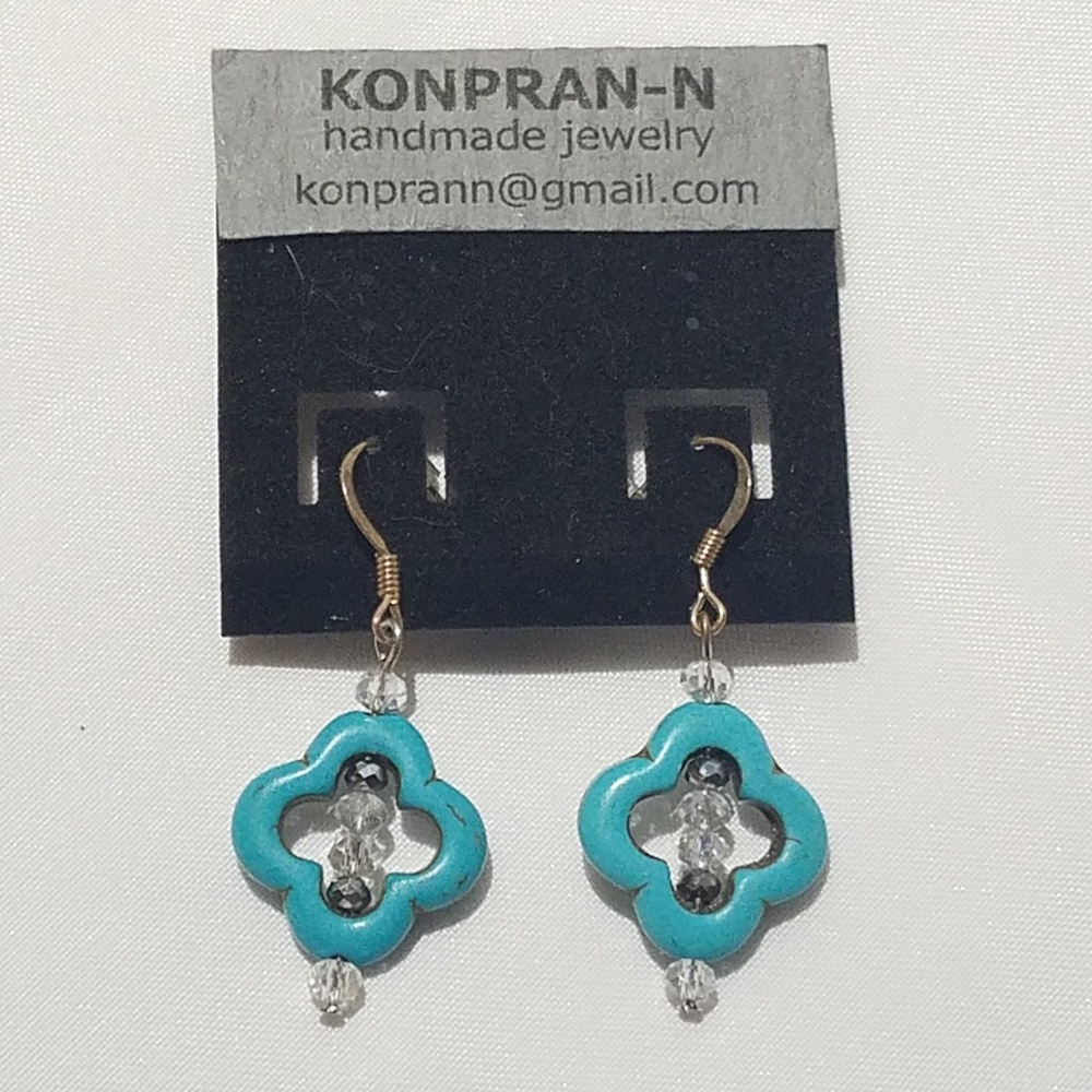 Konpran-N Handmade Haitian Earrings NWT